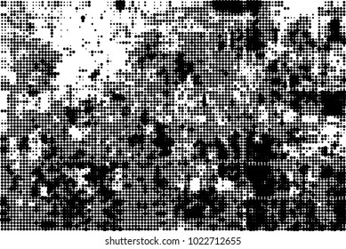 An abstract halftone texture. A pattern of black dots on a white background