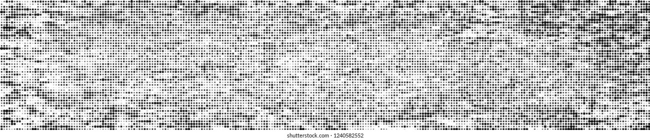 Abstract halftone texture. Pattern of black dots on white background. Pattern of chaotic elements to design