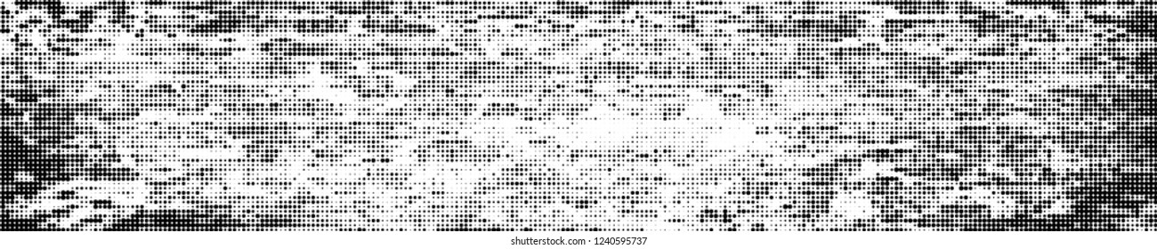 Abstract halftone texture. Pattern of black dots on white background. Pattern of chaotic elements to design