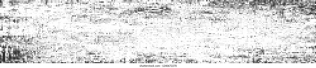 Abstract halftone texture. Pattern of black dots on white background. Pattern of chaotic elements to design