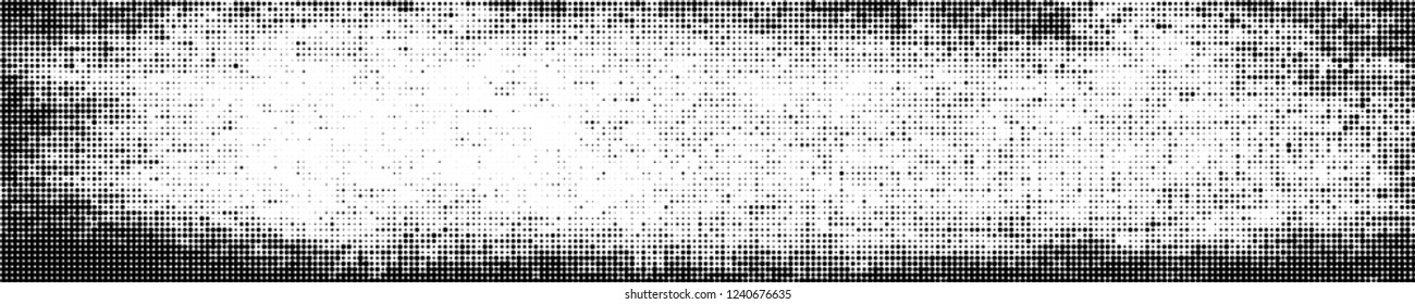 Abstract halftone texture. Pattern of black dots on white background. Pattern of chaotic elements to design