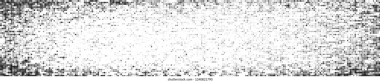 Abstract halftone texture. Pattern of black dots on white background. Pattern of chaotic elements to design