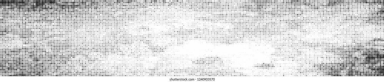 Abstract halftone texture. Pattern of black dots on white background. Pattern of chaotic elements to design