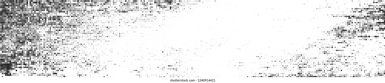 Abstract halftone texture. Pattern of black dots on white background. Pattern of chaotic elements to design