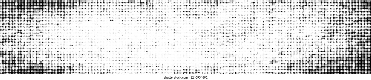 Abstract halftone texture. Pattern of black dots on white background. Pattern of chaotic elements to design