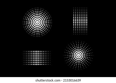 Abstract Halftone texture pattern template