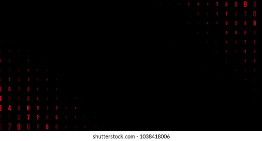 Abstract halftone texture red or banner on halftone background. Modern futuristic design. Red geometric texture. Vector abstract halftone black background. Background of the banner.