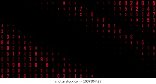 Abstract halftone texture red or banner on halftone background. Modern futuristic design. Red geometric texture. Vector abstract halftone black background. Background of the banner.