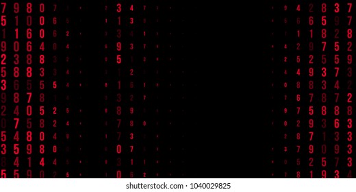 Abstract halftone texture red or banner on halftone background. Modern futuristic design. Red geometric texture. Vector abstract halftone black background. Background of the banner.