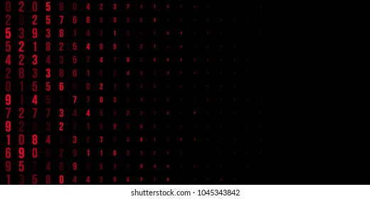 Abstract halftone texture red or banner on halftone background. Modern futuristic design. Red geometric texture. Vector abstract halftone black background. Background of the banner.