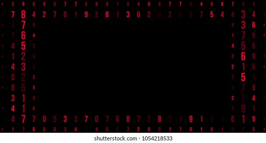 Abstract halftone texture red or banner on halftone background. Modern futuristic design. Red geometric texture. Vector abstract halftone black background. Background of the banner.
