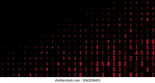 Abstract halftone texture red or banner on halftone background. Modern futuristic design. Red geometric texture. Vector abstract halftone black background. Background of the banner.