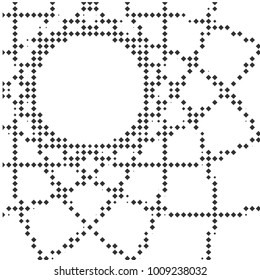 Abstract halftone texture with rhombuses. Vector. Modern background for posters, websites, web pages, business cards, postcards, interior design. Punk, pop, grunge in vintage style. Minimalism.