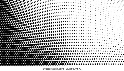 Abstract halftone texture wave monochrome
