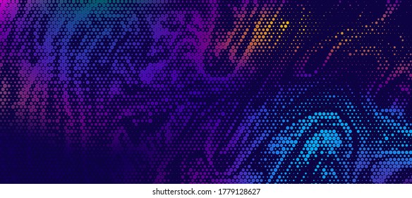 Abstract halftone textured illustration. Vector blur background with halftone effect. 