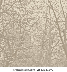 abstract halftone tree . nature background