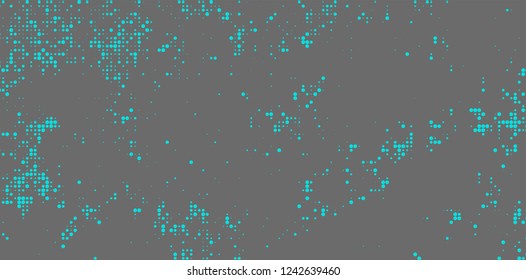 Abstract halftone turquoise