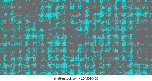 Abstract halftone turquoise