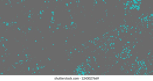 Abstract halftone turquoise