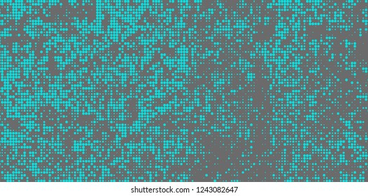 Abstract halftone turquoise