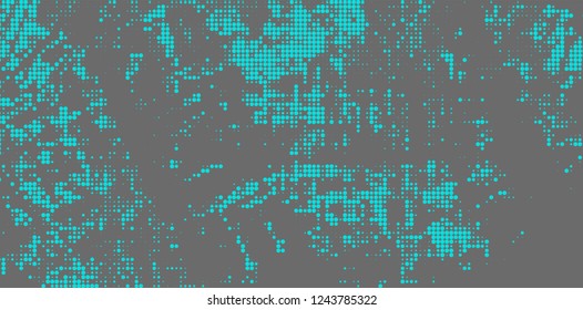 Abstract halftone turquoise