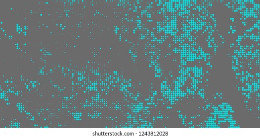 Abstract halftone turquoise