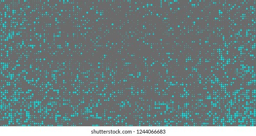 Abstract halftone turquoise