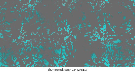 Abstract halftone turquoise