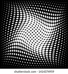 Abstract Halftone vector art illustration