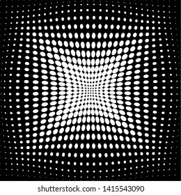 Abstract Halftone vector art illustration