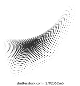 
Abstract halftone vector background of gray circles. Design element