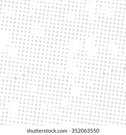 Abstract halftone vector background. Grey and white dotted pattern 