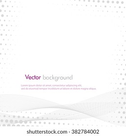 Abstract halftone vector background. Template for business illustrations with free place for text