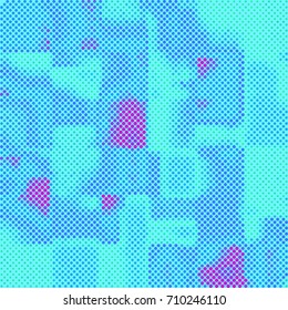 Abstract halftone vector background. Trendy colorful illustration.
