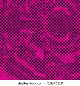 Abstract halftone vector background. Trendy colorful illustration.