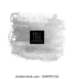 Abstract halftone vector design background