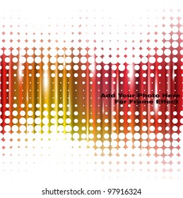 Abstract Halftone Vector Frame