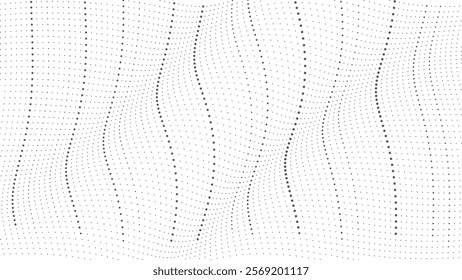 Abstract halftone vector illustration, fabric halftone pattern black and white texture background