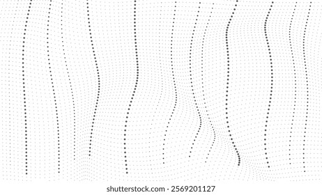 Abstract halftone vector illustration, fabric halftone pattern black and white texture background