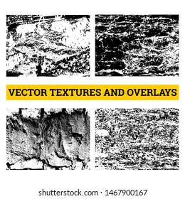 Abstract halftone vector illustration. Grunge textures and overlays for background and design.
