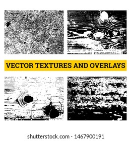 Abstract halftone vector illustration. Grunge textures and overlays for background and design.