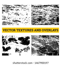 Abstract halftone vector illustration. Grunge textures and overlays for background and design.