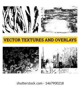 Abstract halftone vector illustration. Grunge textures and overlays for background and design.