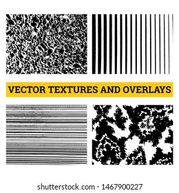 Abstract halftone vector illustration. Grunge textures and overlays for background and design.