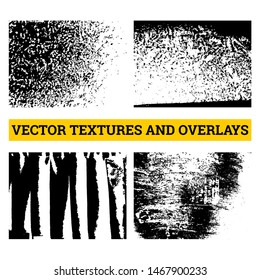 Abstract halftone vector illustration. Grunge textures and overlays for background and design.