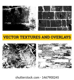 Abstract halftone vector illustration. Grunge textures and overlays for background and design.