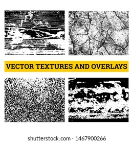 Abstract halftone vector illustration. Grunge textures and overlays for background and design.