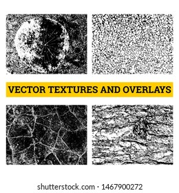 Abstract halftone vector illustration. Grunge textures and overlays for background and design.