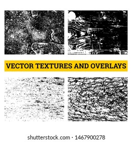 Abstract halftone vector illustration. Grunge textures and overlays for background and design.
