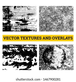 Abstract halftone vector illustration. Grunge textures and overlays for background and design.